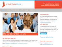 Tablet Screenshot of ifshecanican.com